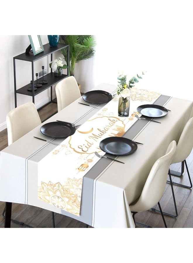 Ramadan Table Runner Islamic Tablecloth Decorations Eid Mubarak Mosque Party Supplies Decorations - view 2